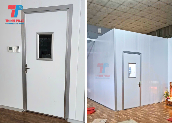công trình cửa panel thực tế