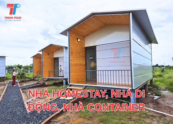Hình ảnh thi công thực tế nhà homestay, nhà di động, nhà container