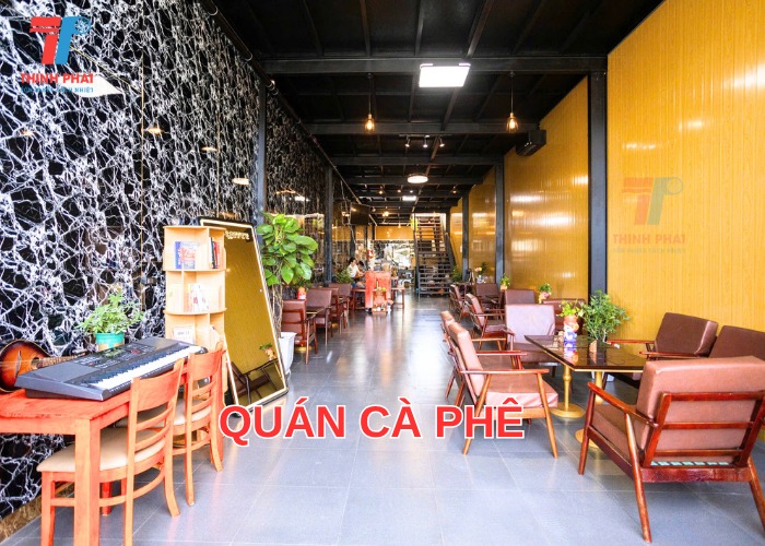 Hình ảnh thi công thực tế quán cà phê
