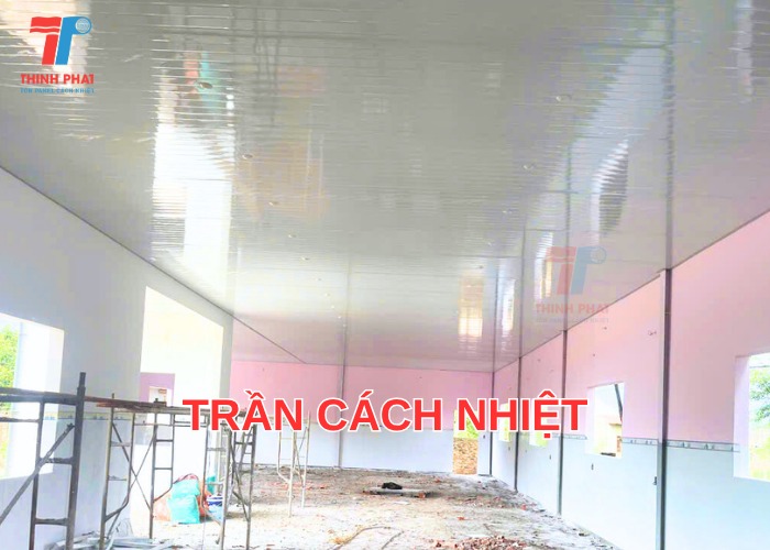 Hình ảnh thi công thực tế trần cách nhiệt