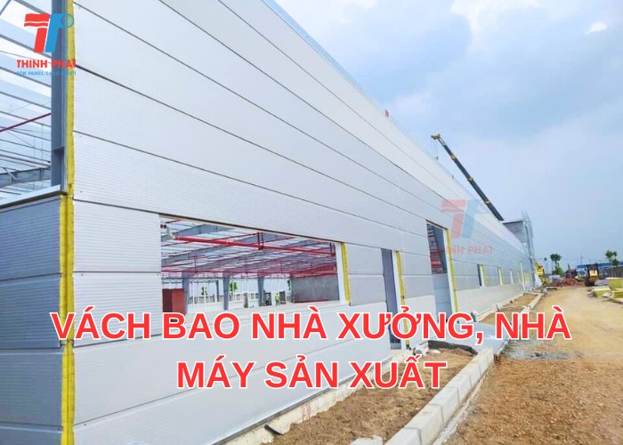 Hình ảnh thi công thực tế vách bao nhà xưởng