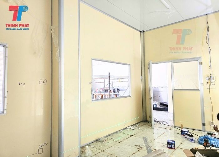 lắp vách panel thi công nhanh