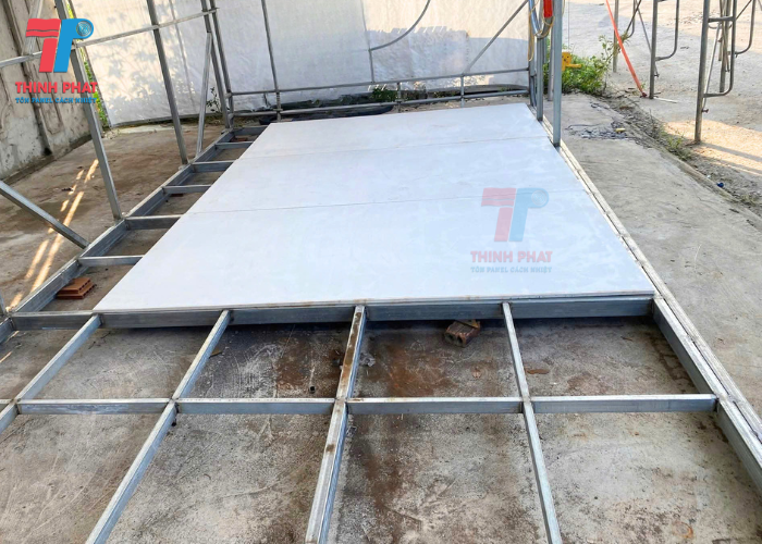ứng dụng tấm sàn cemboard làm nhà lắp ghép