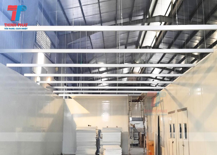 lắp tấm panel eps làm trần cách nhiệt giá rẻ