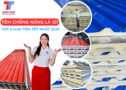 các loại mái tôn chống nóng phổ biến nhất hiện nay