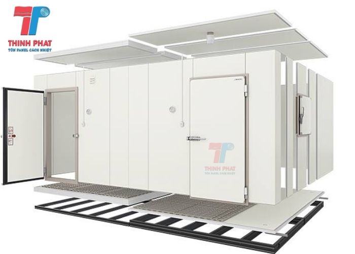 vỏ kho lạnh cấu tạo từ tấm panel