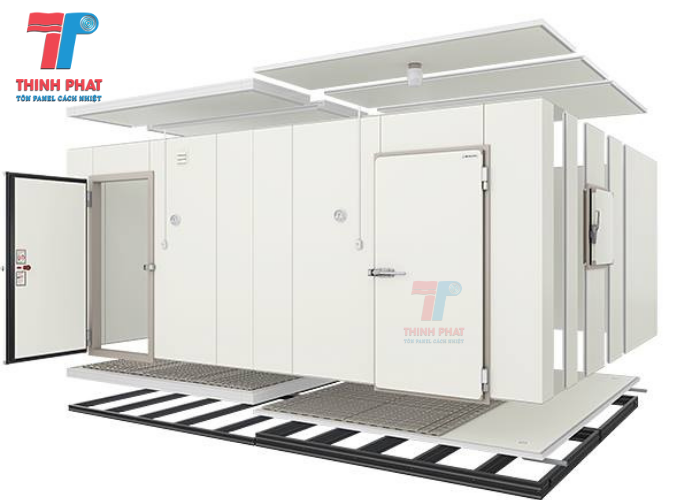 vỏ kho lạnh làm từ tấm panel pu cách nhiệt