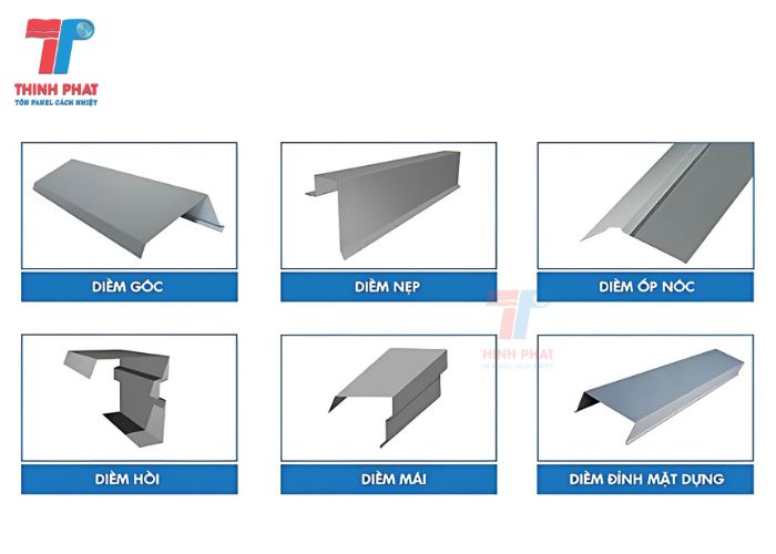 diềm mái phụ kiện mái tôn